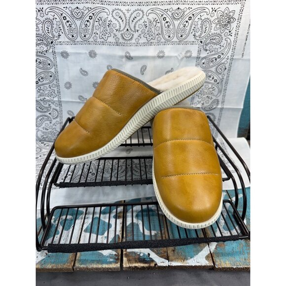 NEW Olukai Men\'s Slippers MUA ILI Slides Sandal Shoes Shearling Lined Size 42/9 main image 6